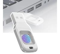 Clé USB avec déverrouillage par Empreinte Digitale, Protection par Mot de Passe, Disque Dur crypté, Barre de Stockage cryptée for Android/PC(Silver+32g)