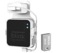 Clé USB Blink 256 Go et Module de Synchronisation - 2 Supports Sans Perçage pour Système de Sécurité Extérieur et Intérieur - Montage Facile à Déplacer Avec Câble Court