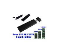 KALEA-INFORMATIQUE Clé USB boitier en Aluminium pour SSD M2 vers USB3 (USB 3.0 5G) pour SSD M2 de Type SATA Format 2230 2242 2280