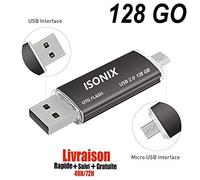 Clé USB C 128Go Dual, RAOYI Clef USB 3.0 et Type C 128 Go OTG Flash Drive pour MacBook Google Chromebook Pixel, Smartphone Samsung Galaxy S8, Huawei P20 Matebook