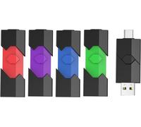 Clé Usb C 32Go Lot De 5,Clé Usb C 32 Go 2.0 Clef Usb Type C Usb Rétractable Double Connectique Pour Smartphone/Tv/Pc Tablette/Ordinateur