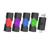 Clé USB C 64 Go Lot de 5, Vansuny Clé USB C 64 Go 2.0 Clef USB Type C USB rétractable Double Connectique pour Smartphone/TV/PC Tablette/Ordinateur