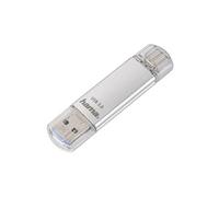 Clé USB "C-Laeta", USB-C USB 3.1/USB 3.0, 128GB, 40 MB/s, argent