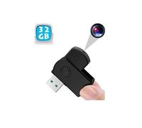 Clé USB Caméra Espion Mini Caméra Appareil Photo Vidéo HD Micro SD 32 Go Noir YONIS