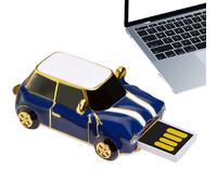 Clé USB - Clé USB rétro Classique en Forme de Voiture | Petit Disque de 4 Go Portable pour de données sécurisé Photo, Ordinateur Portable, TV, caméra