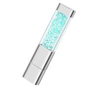 Clé USB Cristal Clé USB 2.0 Bâton de mémoire Mémoire Externe USB Stockage de données Clé USB Cadeau d'anniversaire pour Enfant (32GB,Bleu)