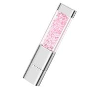 Clé USB Cristal Clé USB 2.0 Bâton de mémoire Mémoire Externe USB Stockage de données Clé USB Cadeau d'anniversaire pour Les Enfants et Les étudiants (32GB,Rose)