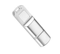 Clé USB cryptée par empreinte digitale, 16/32/64/128/256 go, sécurité des données, bureau, mot de passe en métal, Stable et privé,256G