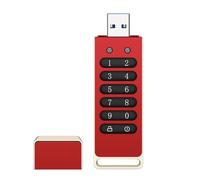 Clé USB cryptée sécurisée 256 Go AES256-bit Mot de passe Clé USB 3 0 Verrouillage automatique pour protection personnelle avec clavier crypté Coque en alliage d'aluminium