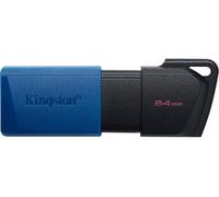 Kingston DataTraveler Exodia M Clé USB 3.2 Gen 1 DTXM/64GB - avec capuchon mobile (Noir + Bleu)