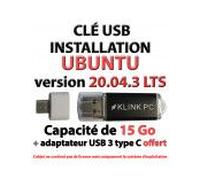 Clé USB d'installation Ubuntu 20.04.3 LTS (Klink PC)