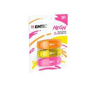 Clé USB - EMTEC - ECMMD16GC410P3NEO - 16Go - USB 2.0 - Noir