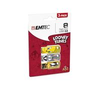 Clé USB EMTEC Looney Tunes LT01 - 8 Go - Gris - USB 2.0 - Jusqu'à 15 Mo/s