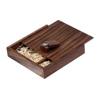 Clé USB en Bois personnalisée avec boîte - Cadeau de Mariage d'anniversaire avec Logo de Photographie