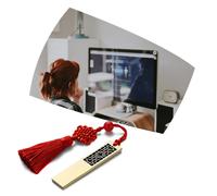 Clé Usb en métal avec noeud chinois, 8/16/32/64/128G