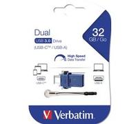 Verbatim Clé USB à double connectique de type C/USB 3.0 32 Go