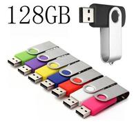 Clé USB - Flashi - 128 Go - USB 2.0 - Jaune - Vitesse de lecture 10M/s