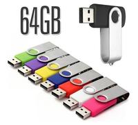 Clé USB - Flashi - 64 Go - USB 2.0 - Vitesse de lecture 10M/s - Couleur verte