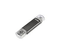 Clé USB FlashPen Laeta Twin , USB 2.0, 128 GB, 10 MB/s, gris - Neuf