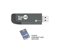 Cle usb fransat uhd + carte pour tv avec usb compatible CAM2.0