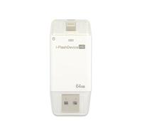 Clé USB i-Flash Drive 64 Go pour iPhone 5/5C/5S/6/6Plus/iPad/6S/6S Plus/SE/pour ajouter un espace de stockage supplémentaire pour enregistrer plus d'images et de vidéos
