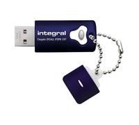Clé USB INTEGRAL Crypto Dual - 8 Go - USB 3.0 - Bleu
