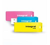 Clé USB - INTEGRAL - INFD64GBNEONPKBLYL-NRP - 64 Go - USB 2.0 - Rose