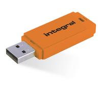 Integral Clé USB Neon 64 Go USB 2.0 Type-A Orange