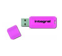 Clé USB INTEGRAL NEON ROSE 64 GO