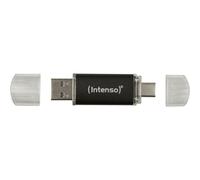 Intenso Clé USB Twist Line – 64 Go USB‑A / USB‑C Anthracite