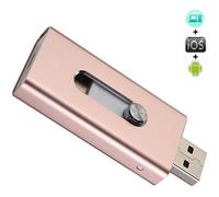 Clé USB iPhone 64Go, Mémoire Externe Clef USB 3.0 d'Aluminium à l’ Extension de Stockage et Transfert de Donnés de PC Appareil