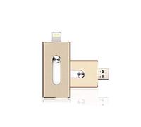 Cle USB iPhone / iPad 64 Go 3.0 Modèle Agréé MFI (Disponible en 8 Go, 16 Go, 32 Go, 64 Go, 128 Go) Or
