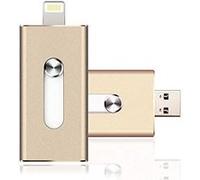 Cle USB iPhone / iPad 64 Go 3.0 Modèle Agréé MFI (Disponible en 8 Go, 16 Go, 32 Go, 64 Go, 128 Go) Or G