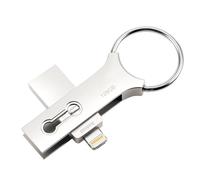 Clé USB iPhone iPad u-Disk Etanche Lightning iOS 128 Go Empreinte Digitale - YONIS