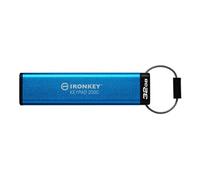 Clé USB IronKey Keypad 200 32 Go USB-C 3.2 Gen 1 Bleu