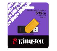Kingston DataTraveler Exodia S Clé USB - 512Go - USB 3.2 Gen 1 - USB Type A - Noir/Jaune - DTXS/512GB