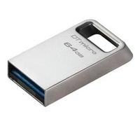 Clé USB Kingston DataTraveler Micro 64Go USB Flash Drive Metal SB 3.2 Gen 1 200MB/s DTMC3G2/64GB