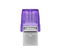 Clé USB - KINGSTON - Dt Microduo 3C - 64 Go - USB Type-A et Type-C - USB 3.0