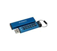 Clé USB Kingston IronKey Keypad 200 IKKP200/8GB XTS-AES 8Go USB 3.2 Bleu