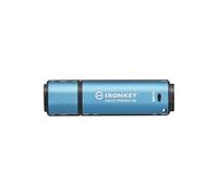 Clé USB Kingston IronKey Vault Privacy 50 IKVP50 64Go 250Mo/s USB 3.2 Bleu