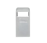 Clé USB Kingston Technology DataTraveler Micro 128 Go, Métal, USB 3.2 Gen 1, 200 Mo/s