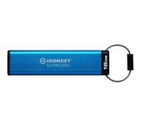 Clé USB Kingston Technology IronKey Keypad 200 USB Type-C 3.2 Gen 1 Chiffrement XTS-AES 256 bits FIPS 140-3 Bleu