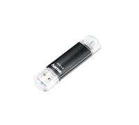 Clé USB Laeta Twin, USB 3.0, 64 GB, 40 MB/s, noire, emballage fin
