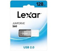Lexar Clé USB JumpDrive S60 – 128 Go – USB 2.0 – Plug and Play – Gris