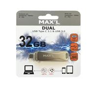 Clé USB - MAXELL - 32 Go - USB 3.0 - USB-C 3.1 - Dual Connectivité