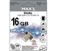 Clé USB - Maxell - MAX'L - 16 Go - USB 3.0 - Type C