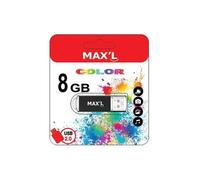 Clé USB - Max'L - 8GB - USB 2.0 - Vitesse de lecture 20 Mo/s - Compatible Windows/Mac/Linux