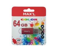 Clé USB - Max'L - My Color - 64 Go - USB 2.0 - Vitesse de lecture 20 Mo/s