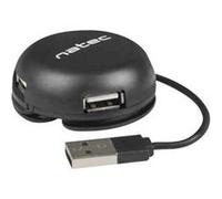 Natec Hub Bumblebee 4 ports USB 2.0 (480 Mbit/s) Noir