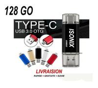 Clé USB - NOIR - 128 Go - USB-C - OTG - Compatible Android/PC